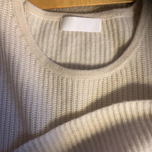 NWT Co XS 100% Cashmere Peplum Sweater, super soft - Picture 5 of 6